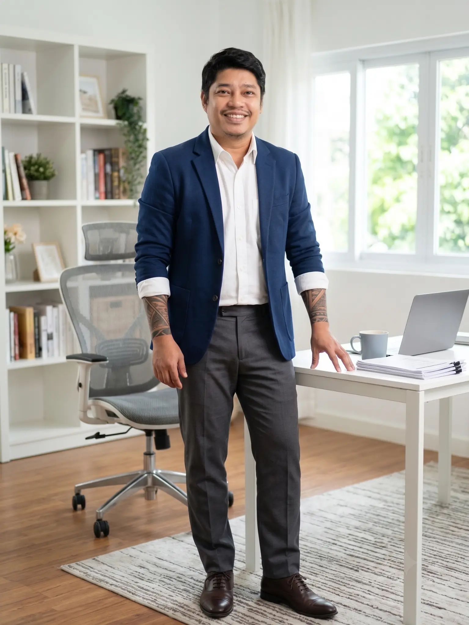 Leo Bryan Magsino standing in a bright office